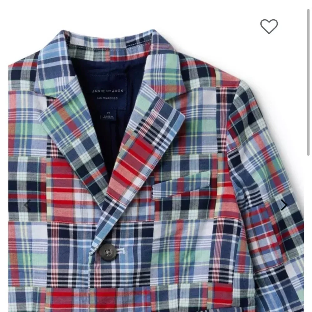 Plaid Kids Blazer by Janie and jack